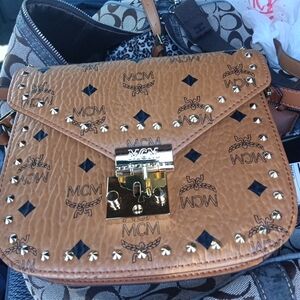 MCM Tan Crossbody Bag. Extremely Clean. Over the shoulder strap.